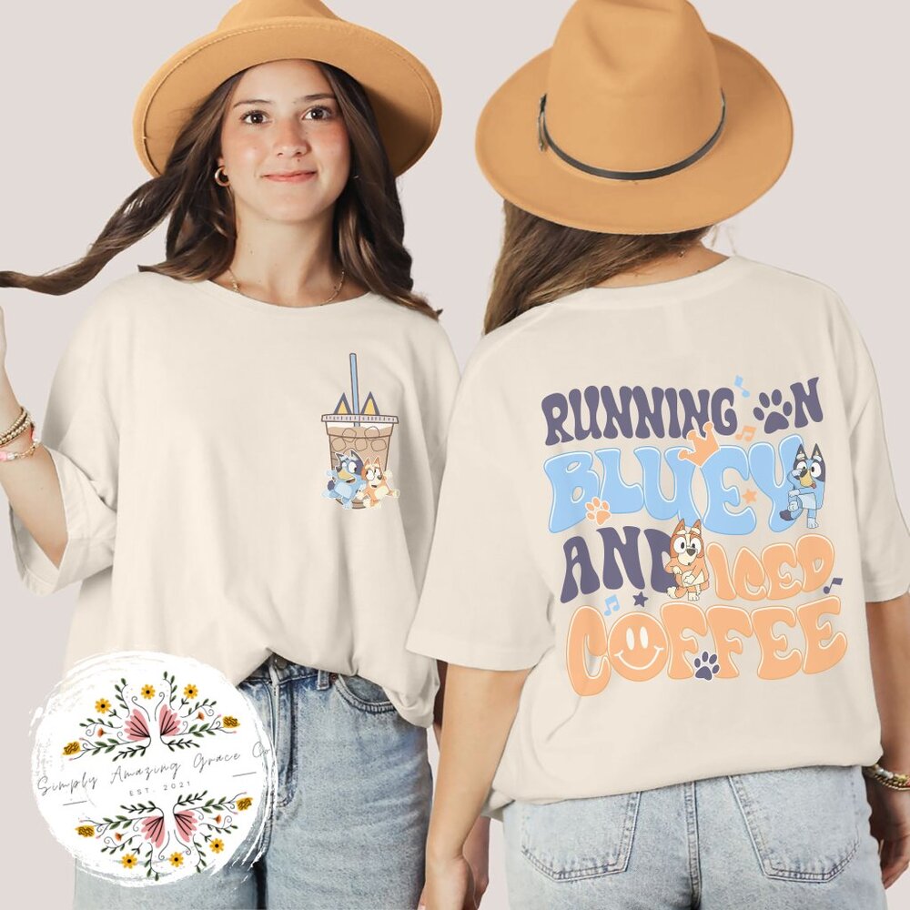 Running on Blue Dog Shirt